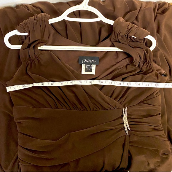 Rich Chocolate Brown Cocktail Dress - Picture 3 of 6